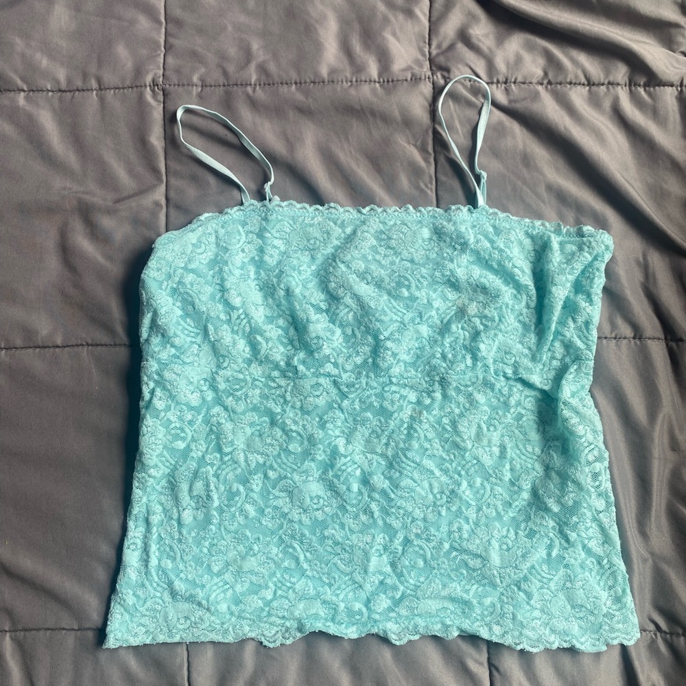 Teal new york and company tank top